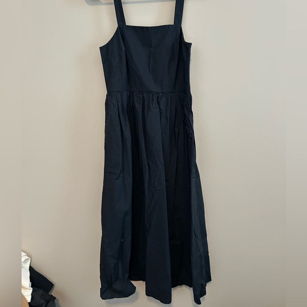 A New Day Black Gathered Waist Dress